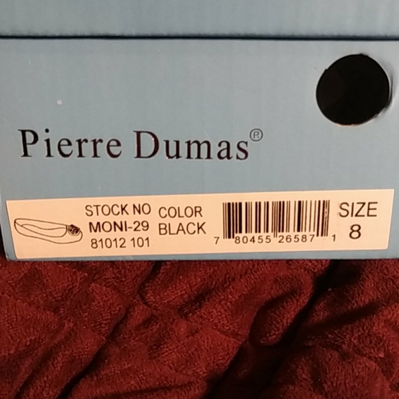 Pierre Dumas Women's Black Ballet Flats - Picture 14 of 14